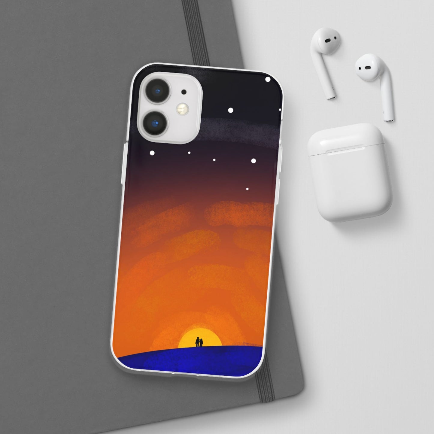 Romantic Sunset Flexi Case - Perfect Gift for Couples