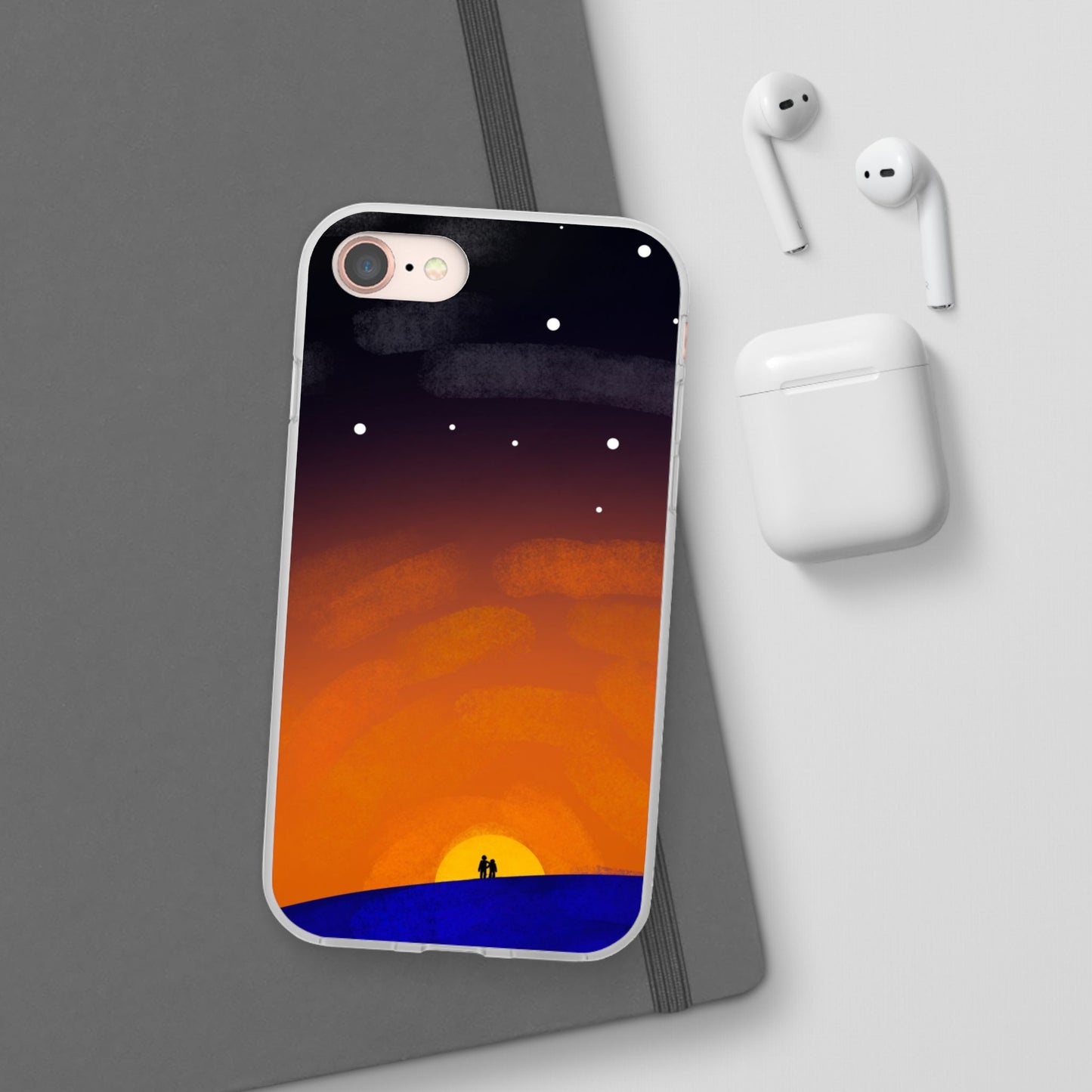 Romantic Sunset Flexi Case - Perfect Gift for Couples