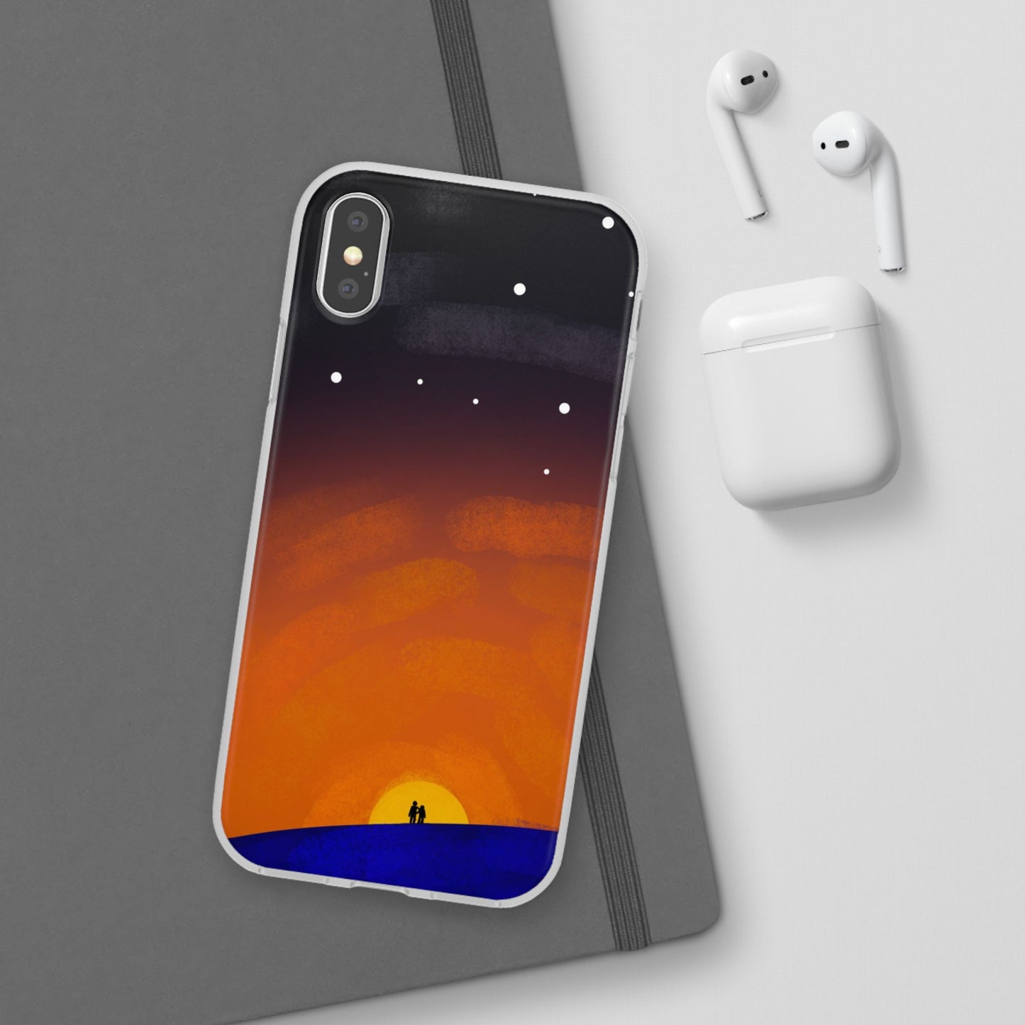 Romantic Sunset Flexi Case - Perfect Gift for Couples