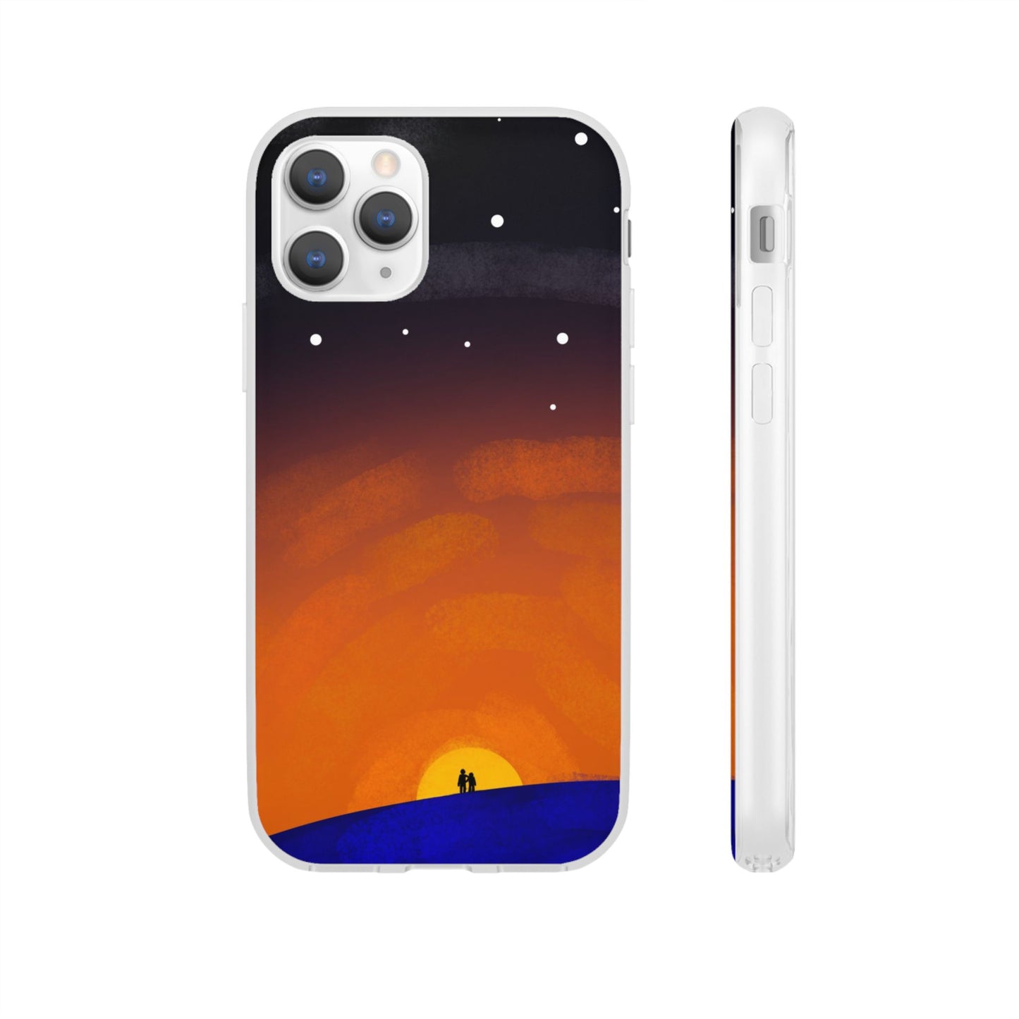 Romantic Sunset Flexi Case - Perfect Gift for Couples