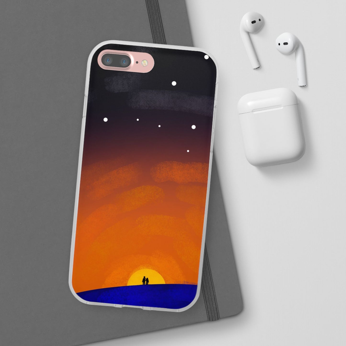 Romantic Sunset Flexi Case - Perfect Gift for Couples