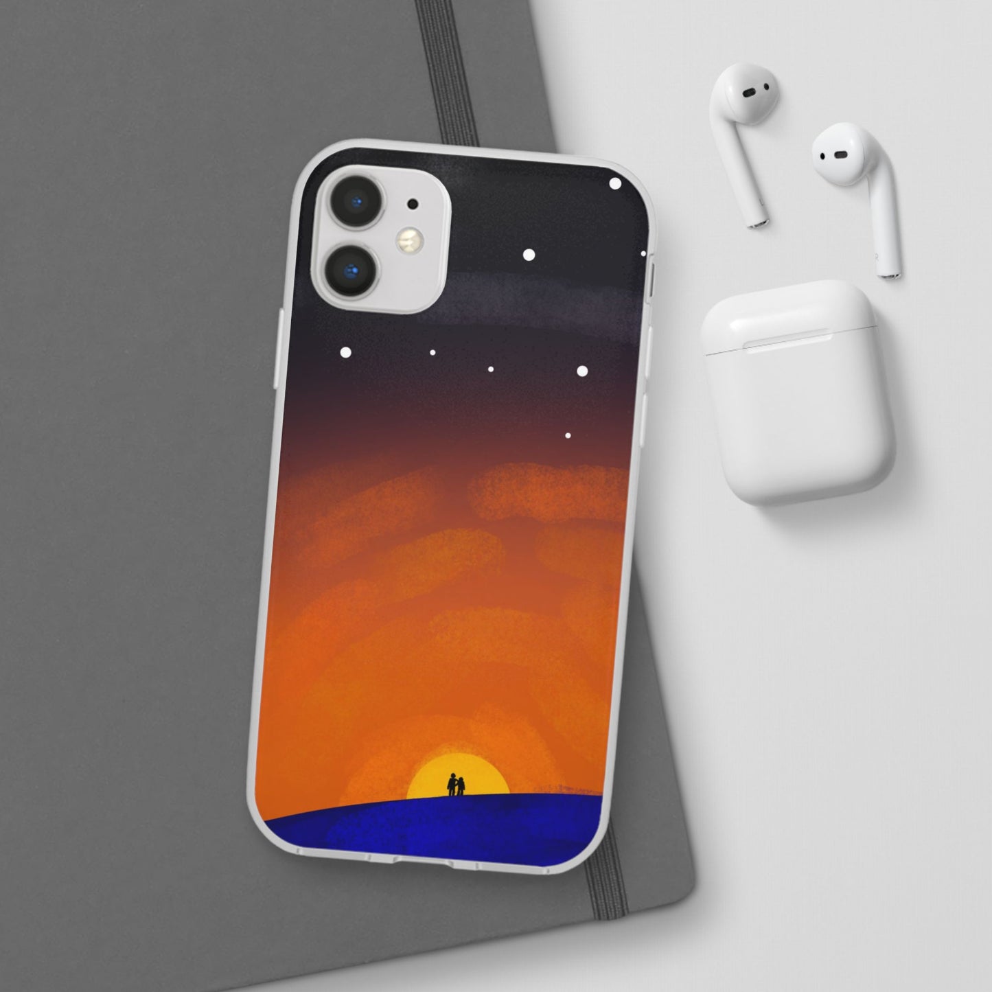 Romantic Sunset Flexi Case - Perfect Gift for Couples