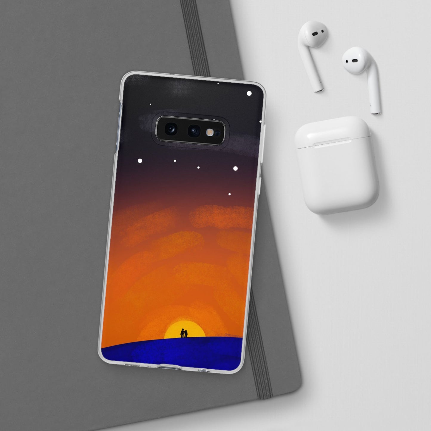 Romantic Sunset Flexi Case - Perfect Gift for Couples