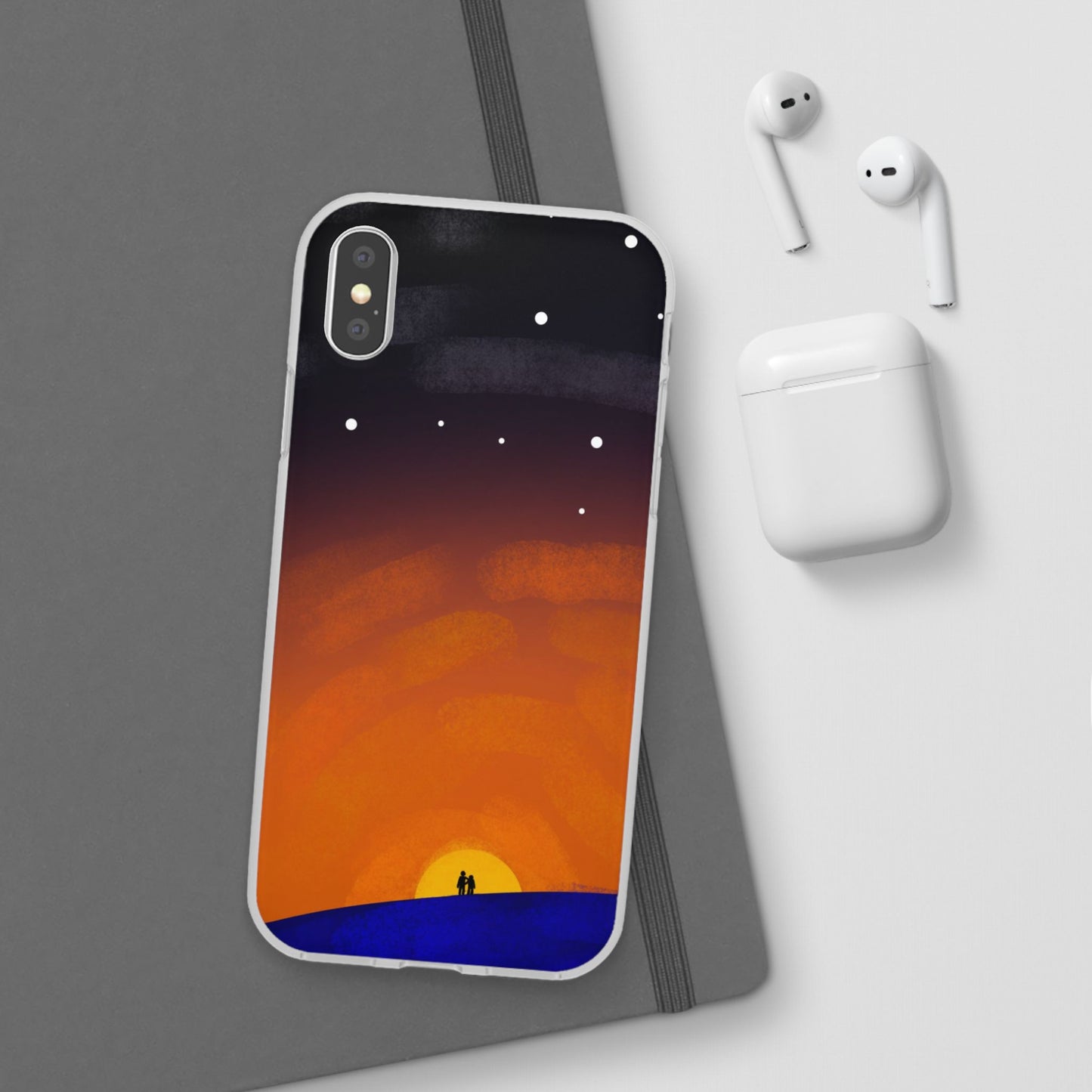 Romantic Sunset Flexi Case - Perfect Gift for Couples