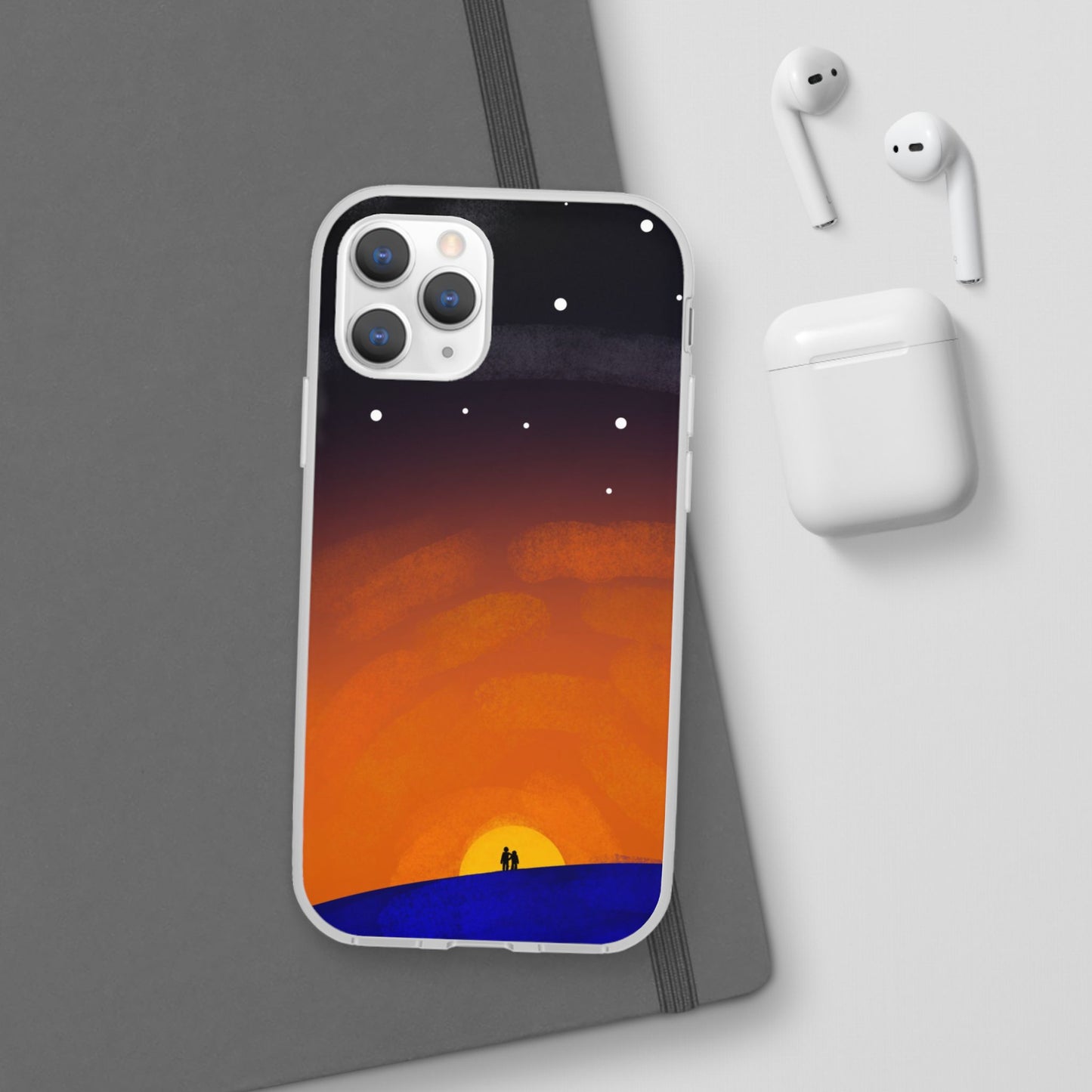 Romantic Sunset Flexi Case - Perfect Gift for Couples