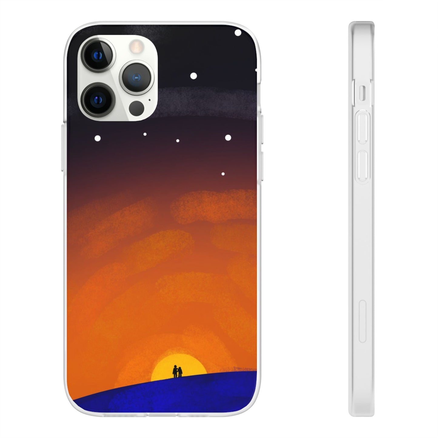 Romantic Sunset Flexi Case - Perfect Gift for Couples
