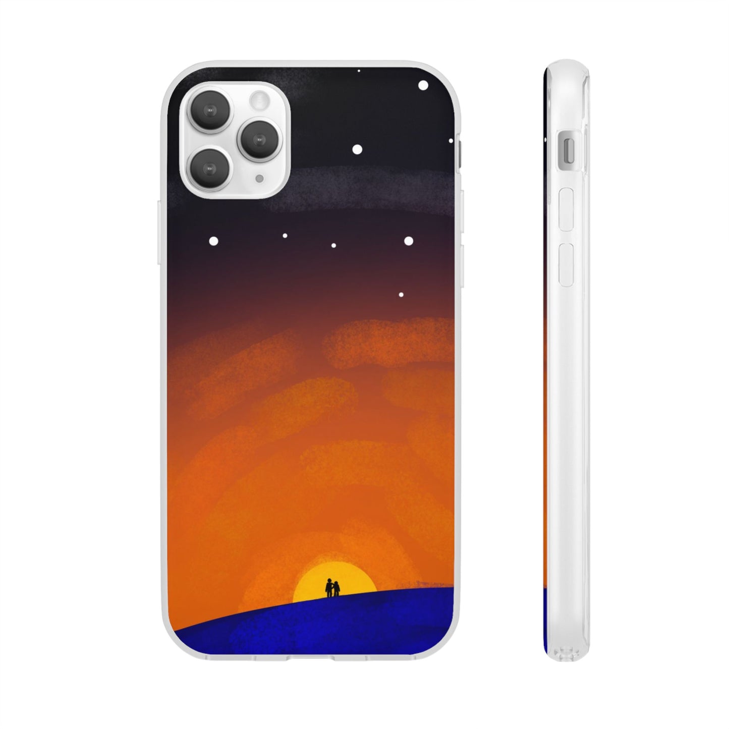 Romantic Sunset Flexi Case - Perfect Gift for Couples