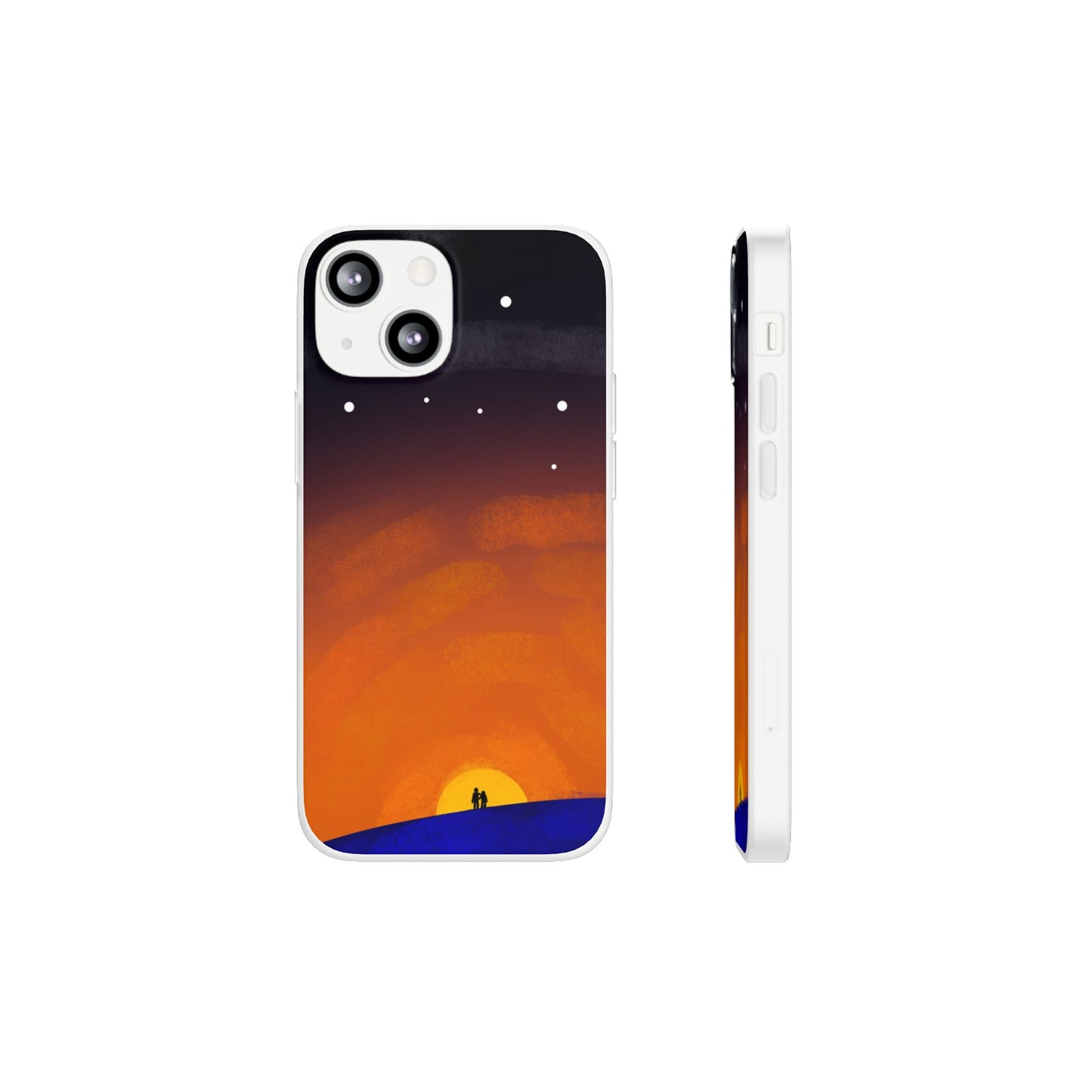 Romantic Sunset Flexi Case - Perfect Gift for Couples