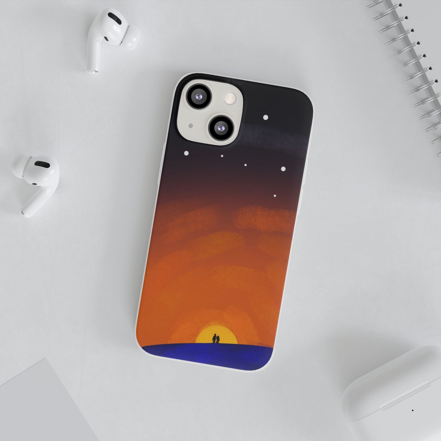 Romantic Sunset Flexi Case - Perfect Gift for Couples