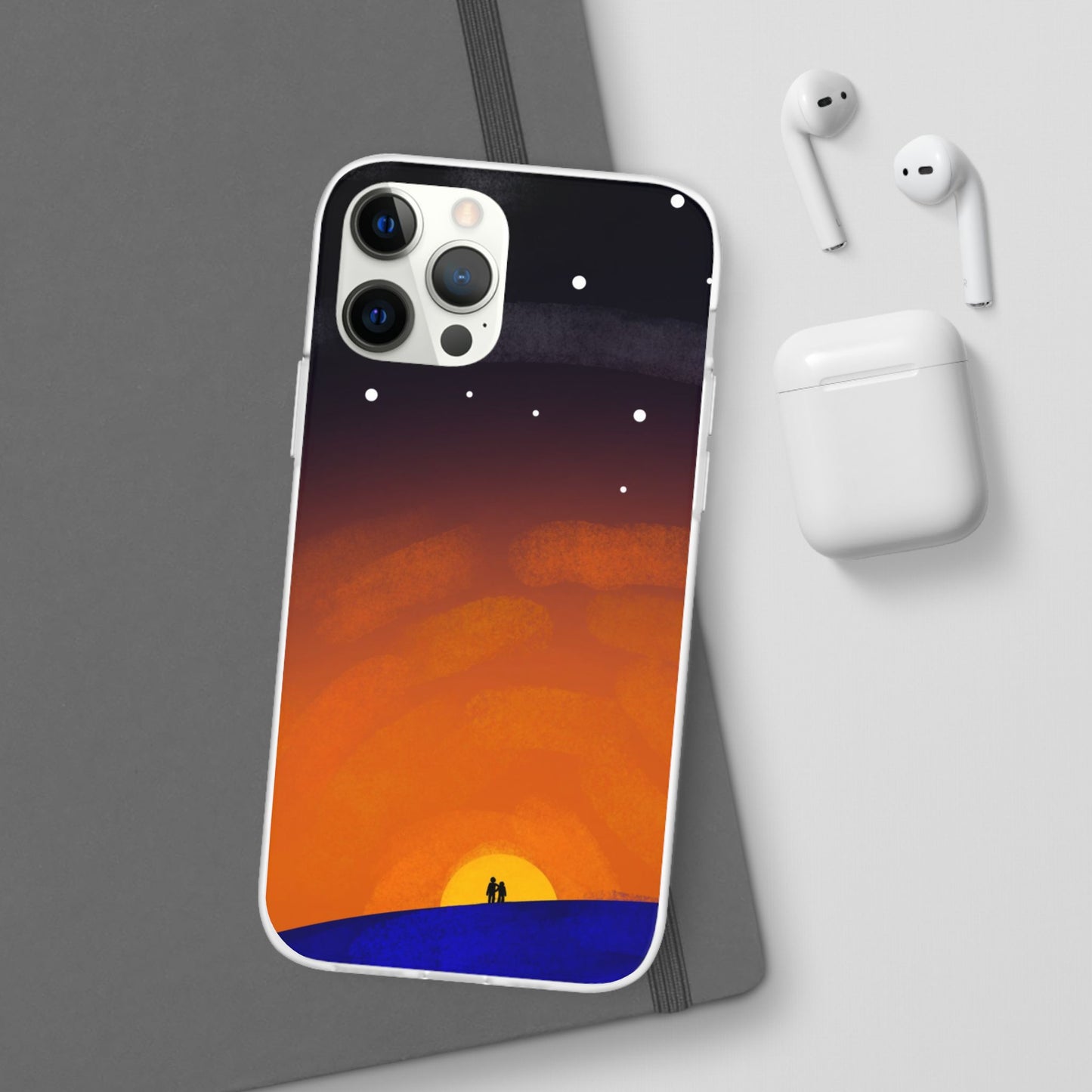 Romantic Sunset Flexi Case - Perfect Gift for Couples