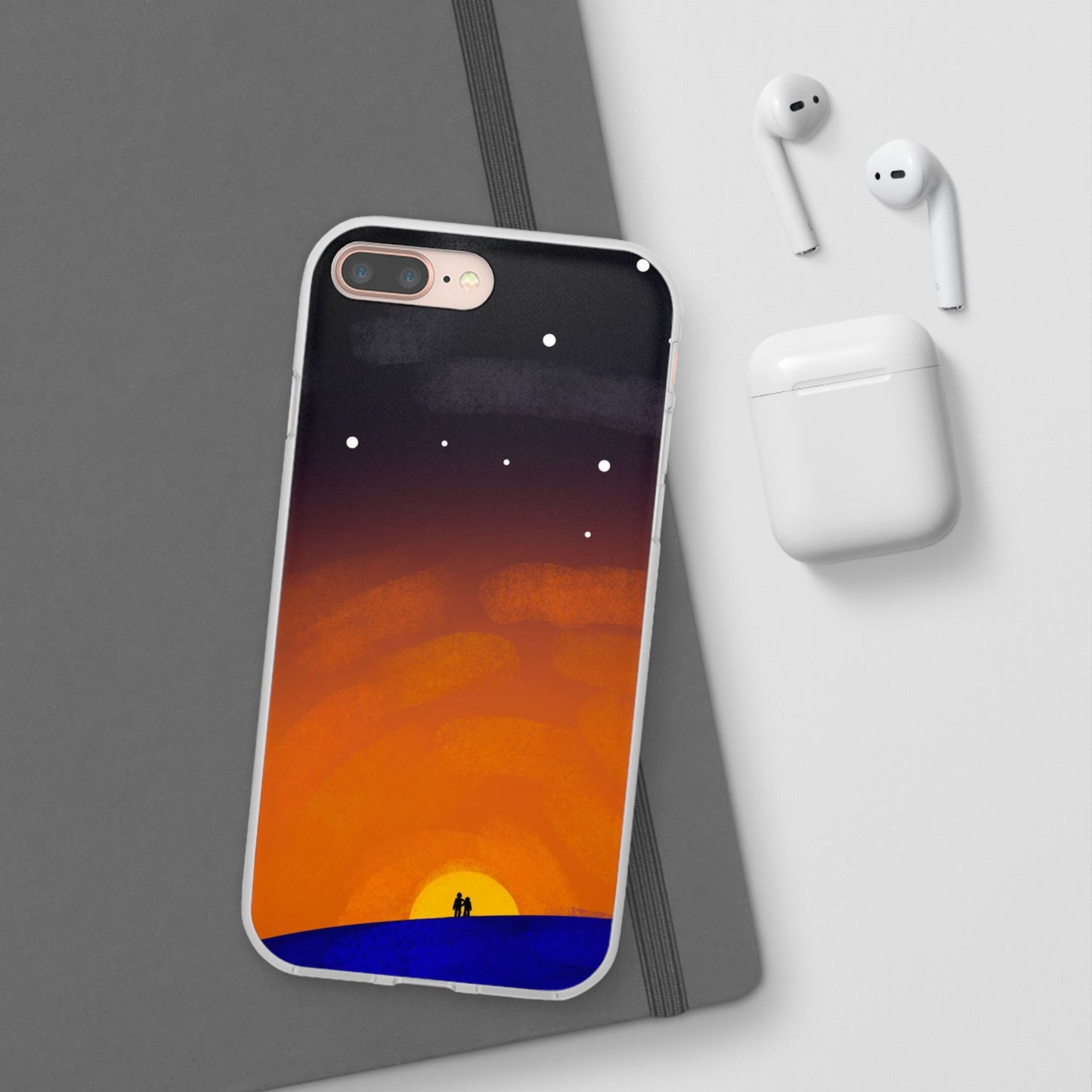 Romantic Sunset Flexi Case - Perfect Gift for Couples