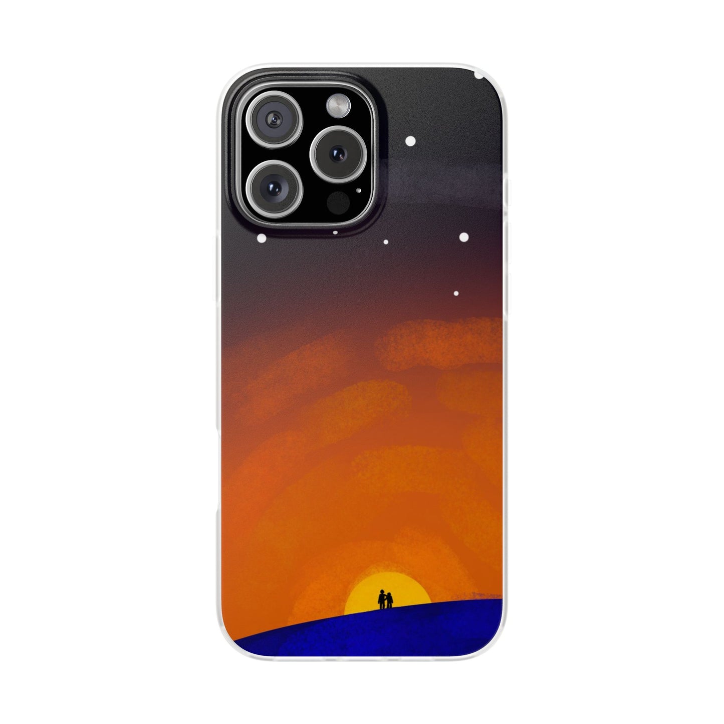 Romantic Sunset Flexi Case - Perfect Gift for Couples