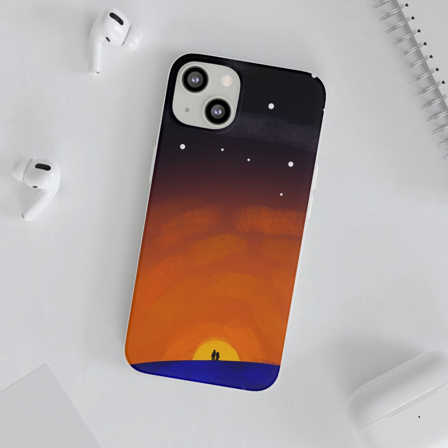 Romantic Sunset Flexi Case - Perfect Gift for Couples