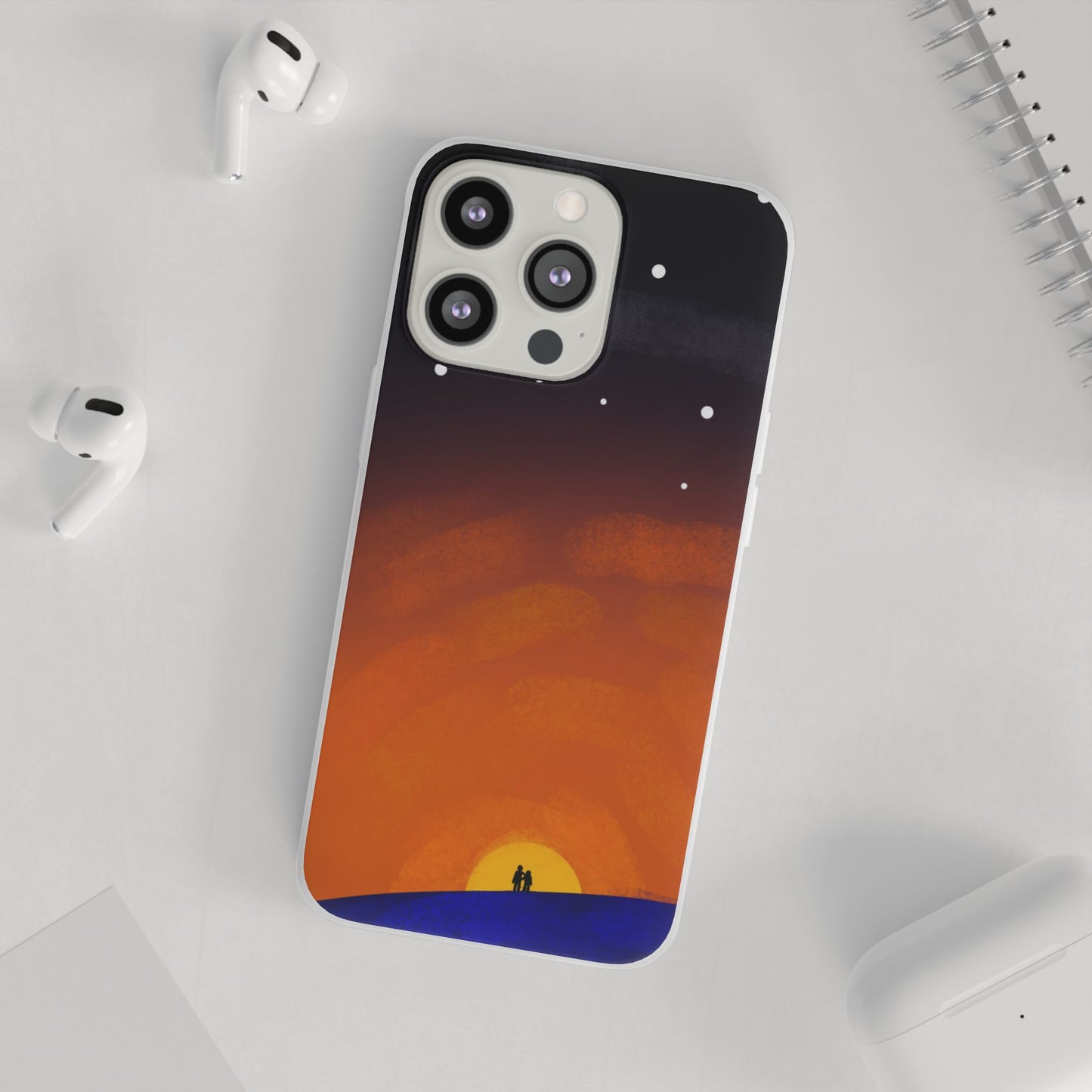 Romantic Sunset Flexi Case - Perfect Gift for Couples