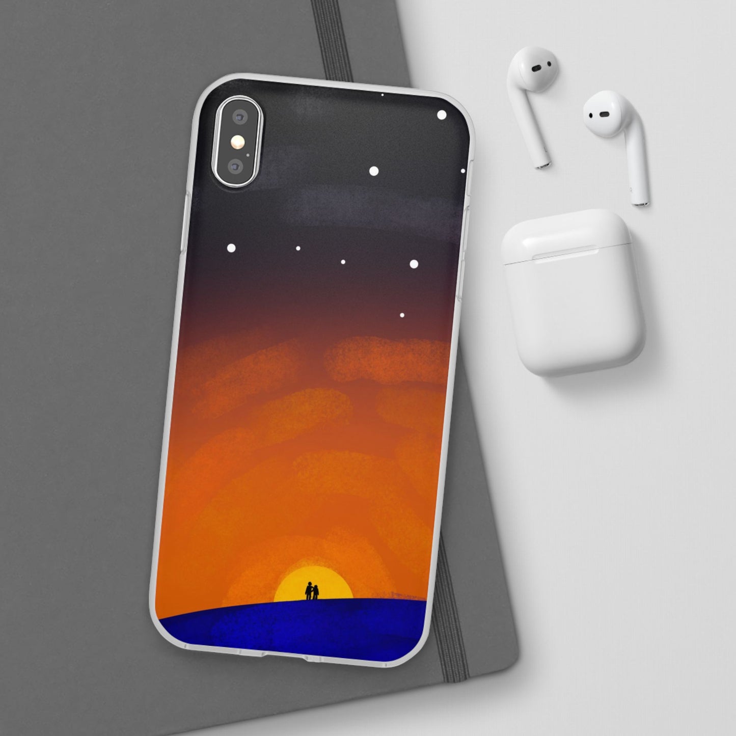 Romantic Sunset Flexi Case - Perfect Gift for Couples