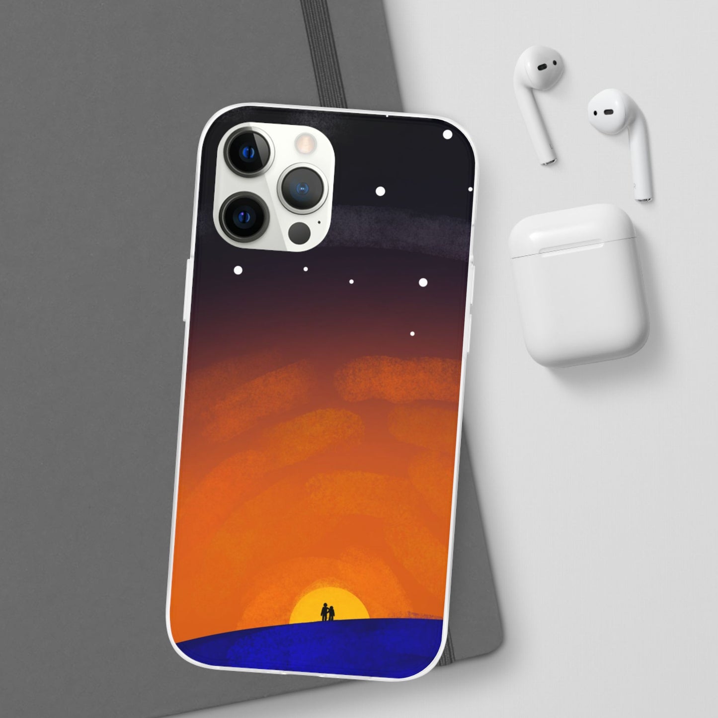 Romantic Sunset Flexi Case - Perfect Gift for Couples