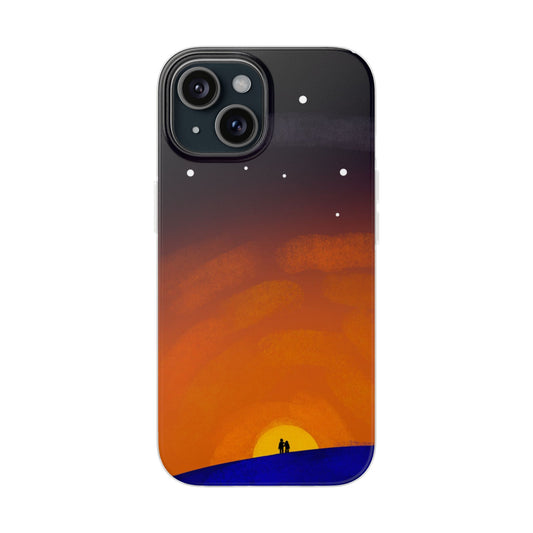 Romantic Sunset Flexi Case - Perfect Gift for Couples