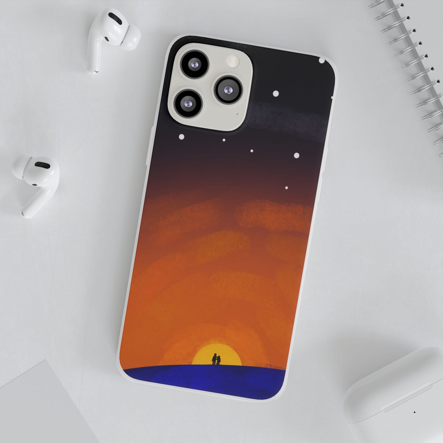 Romantic Sunset Flexi Case - Perfect Gift for Couples