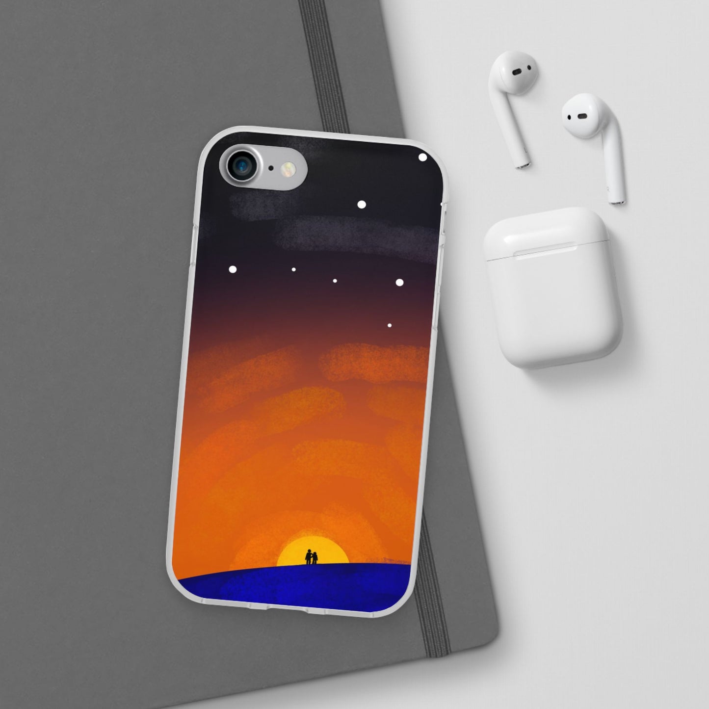 Romantic Sunset Flexi Case - Perfect Gift for Couples